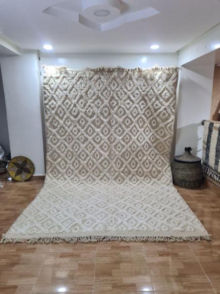 White Sahram Marokkaans handgemaakt tapijt